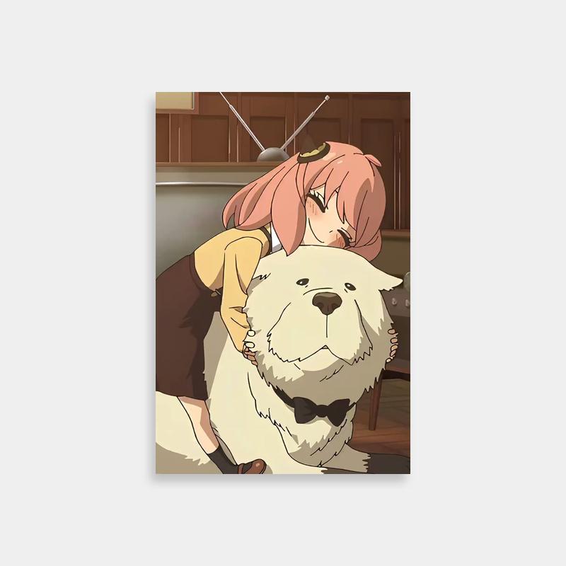 Bond Forger Spy x Family Poster - Person Hugging a Dog