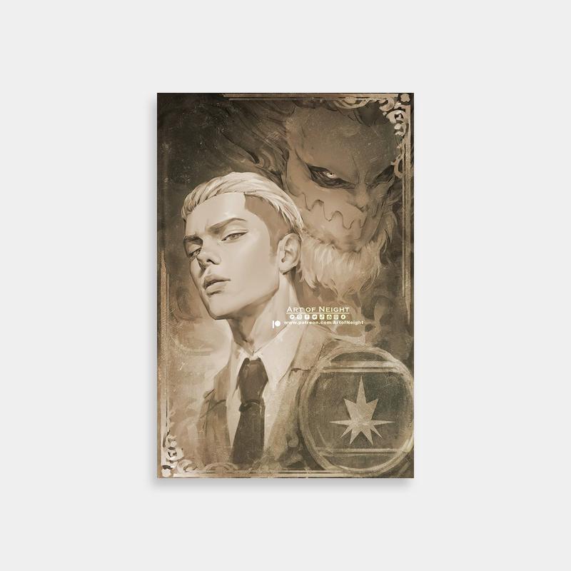 Porco Galliard Attack on Titan Art Print - Suited Demon Hybrid