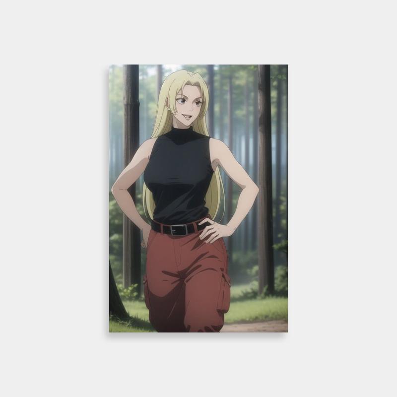 Yuki Tsukumo Forest Scene Poster - Jujutsu Kaisen Wall Art