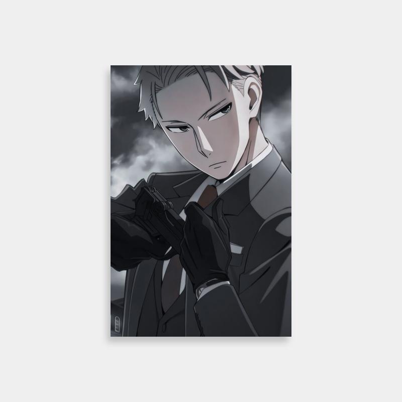 Loid Forger Spy x Family Anime Wall Art - Dramatic White-Haired Character