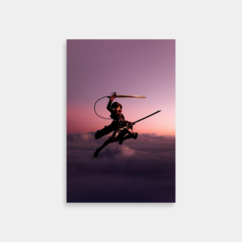 Sasha Braus Attack on Titan Action Scene Poster