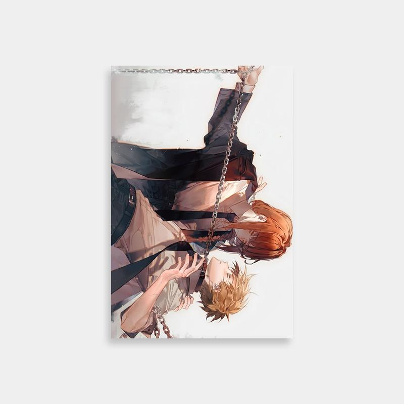 Denji & Friend with Chains Art - Chainsaw Man Duo Poster