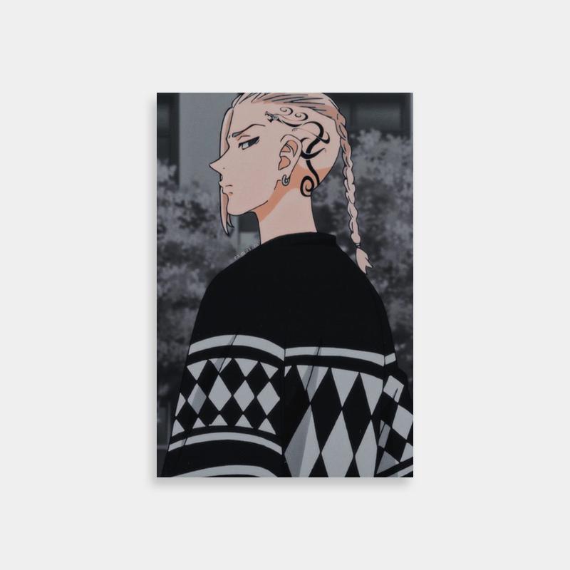 Tokyo Revengers Draken Poster - Braided Hair Anime Character Art