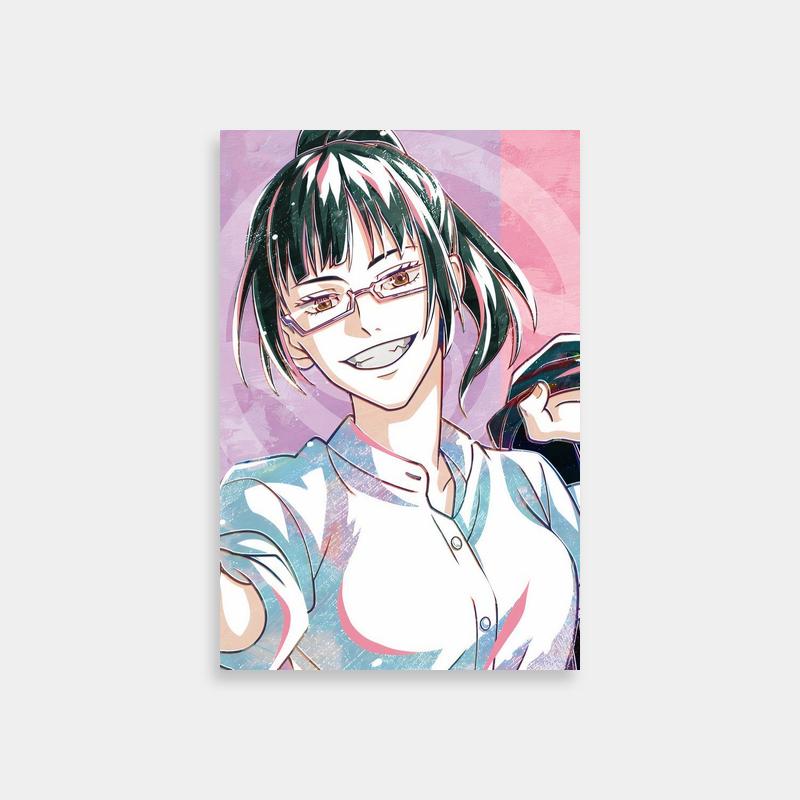 Jujutsu Kaisen Maki Zenin Poster - Glasses & Anime Art