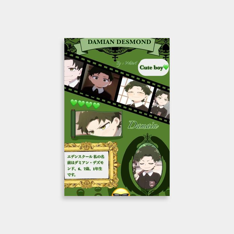 Damian Desmond Spy x Family Wall Art - Anime Poster with Pictures
