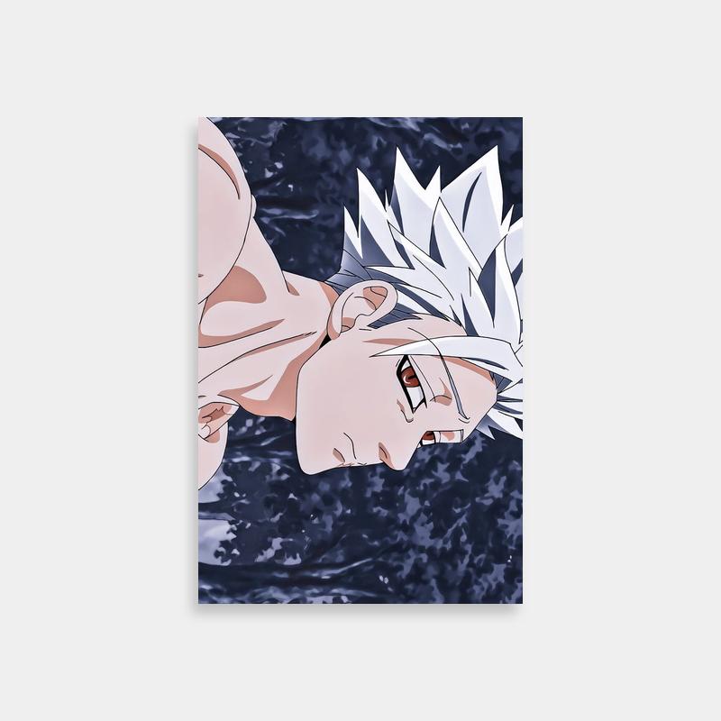 Ban White Hair Anime Poster - Seven Deadly Sins