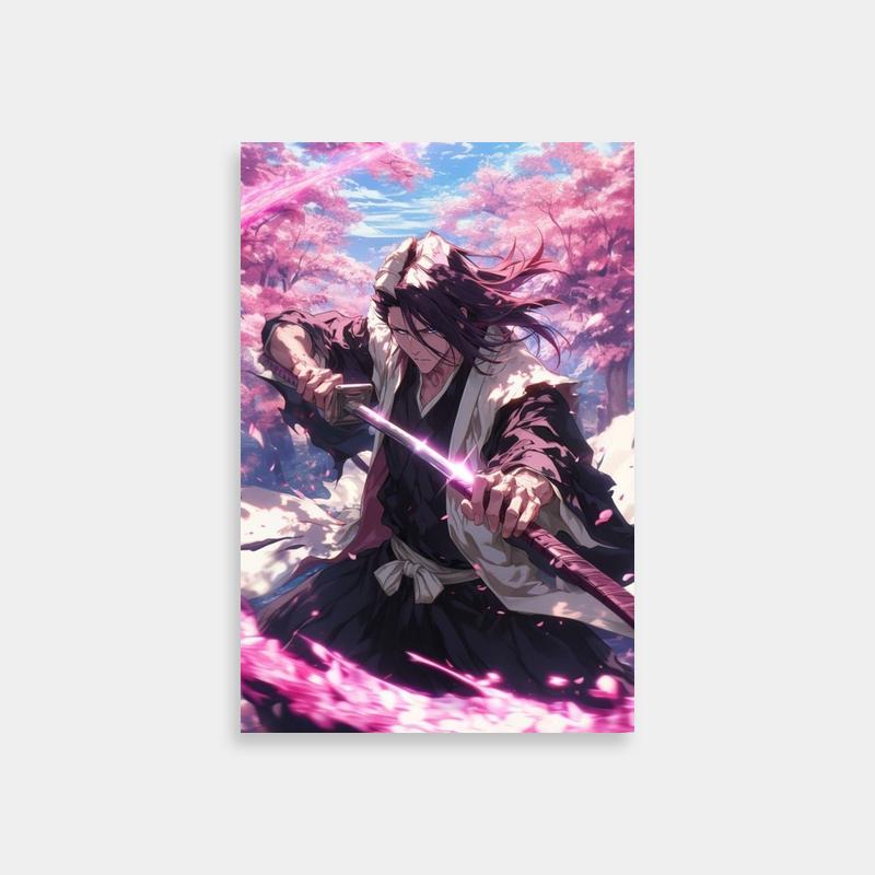 Byakuya Kuchiki Bleach Poster - Captain of Squad 6 and Kuchiki Clan Leader