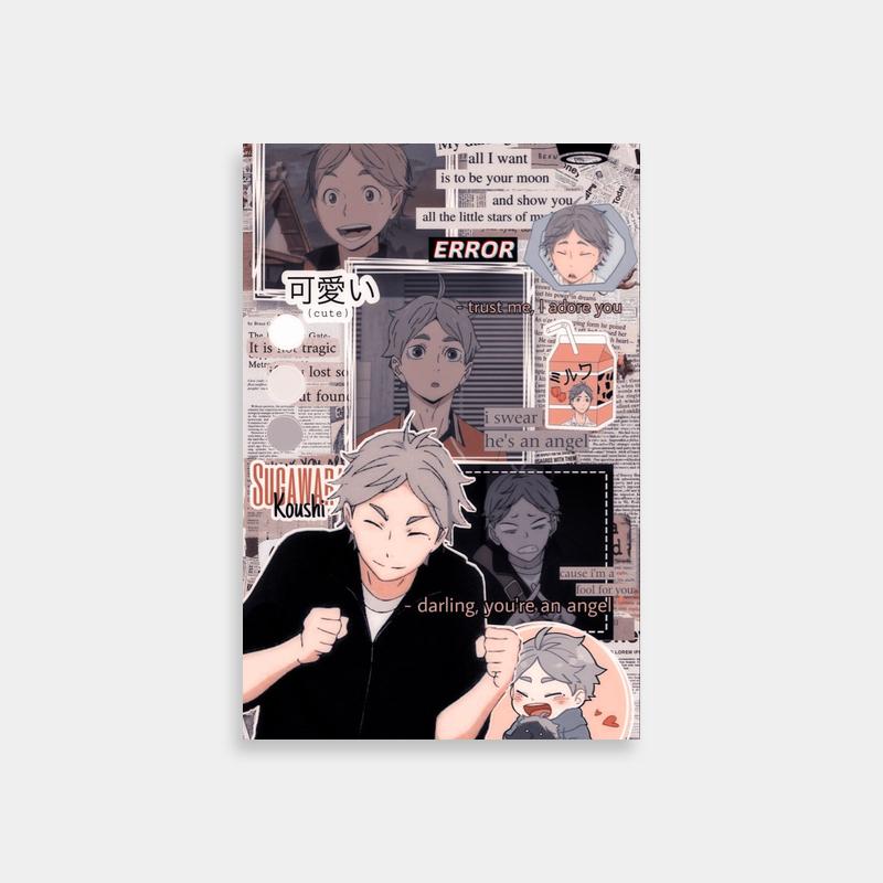 Sugawara Koushi Haikyuu Poster - Expressive Anime Characters Art