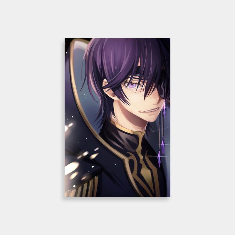Rolo Lamperouge Code Geass Wall Art - Purple-Haired Character Gazing