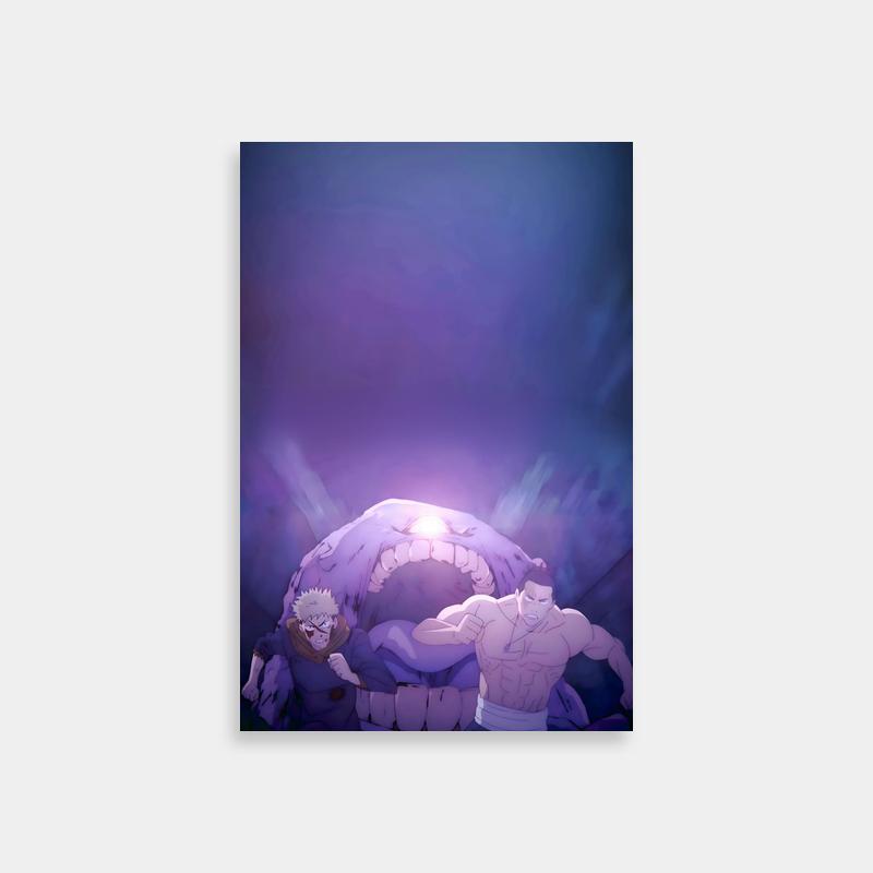 Aoi Todo Jujutsu Kaisen Anime Art - Mysterious Purple Object Scene
