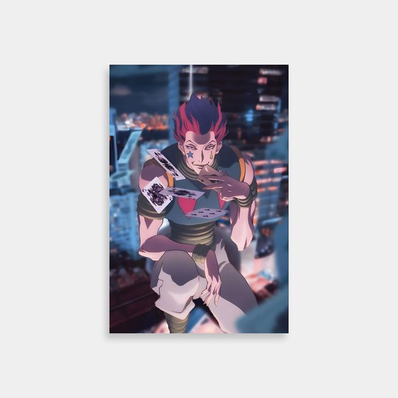 Hisoka Knife Poster - Hunter x Hunter Cityscape Art