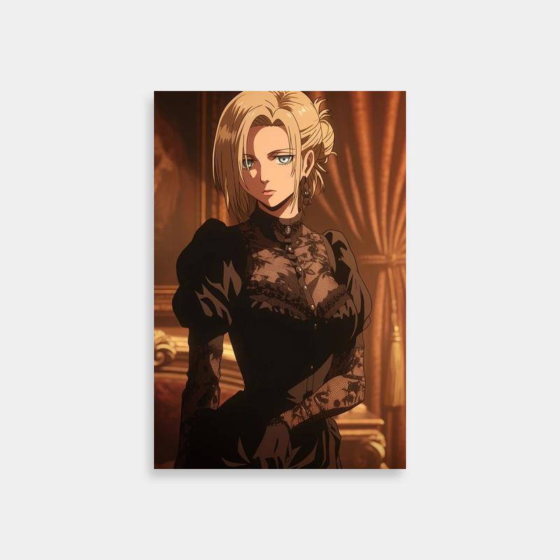 Annie Leonhart Attack on Titan Poster - Curtained Room Anime Art