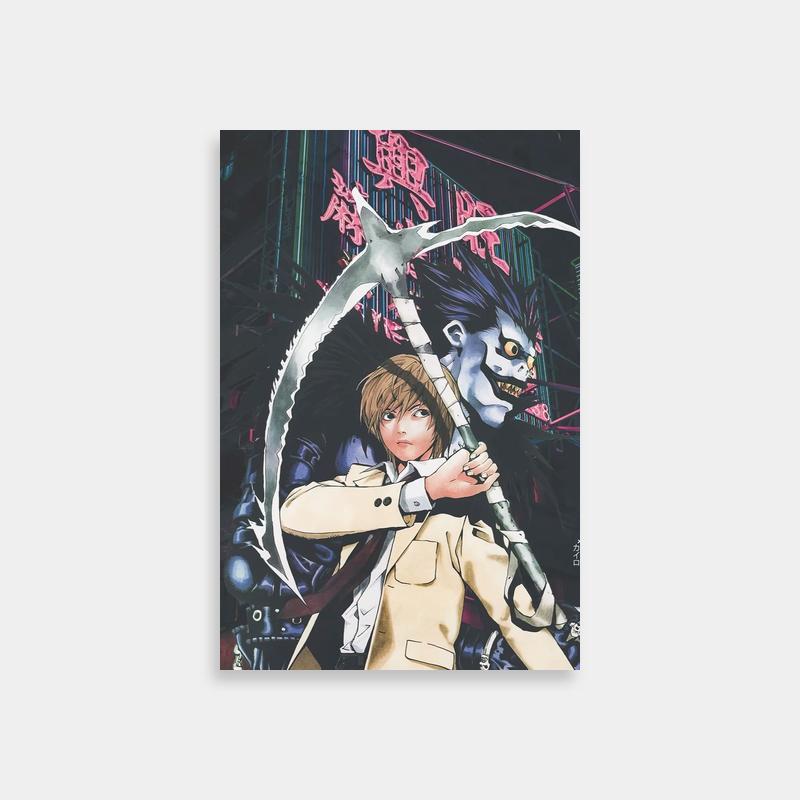 Light Yagami Death Note Wall Art - Holding Giant Knife