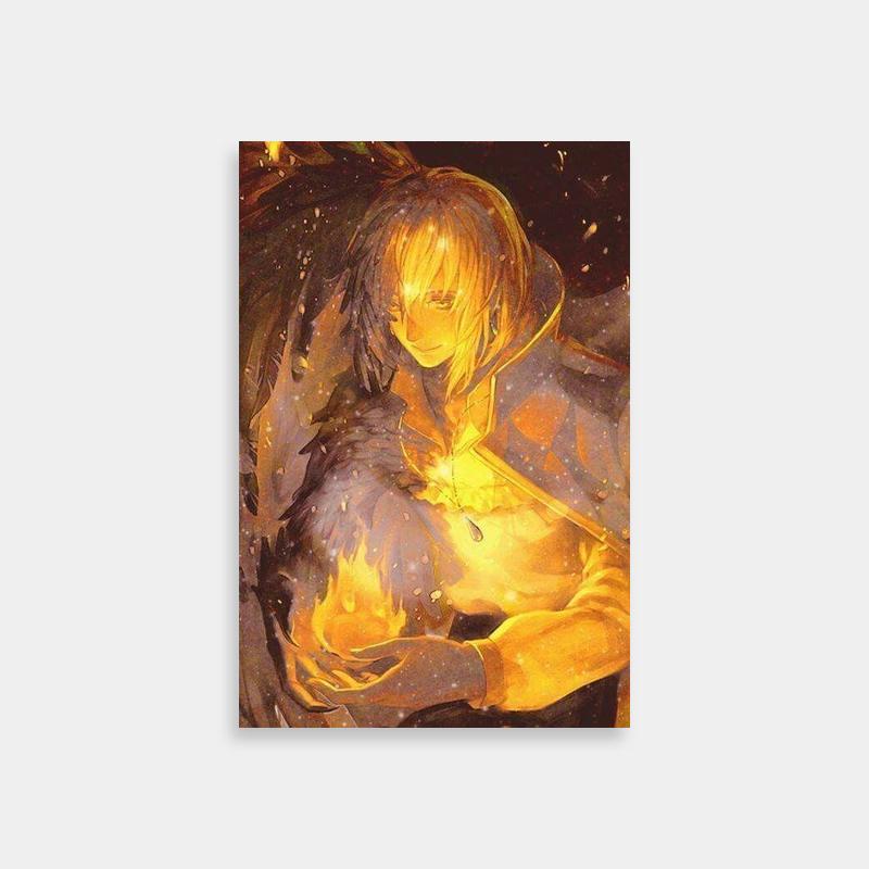 Howl Jenkins Pendragon Wall Art - Howl's Moving Castle Fire Scene