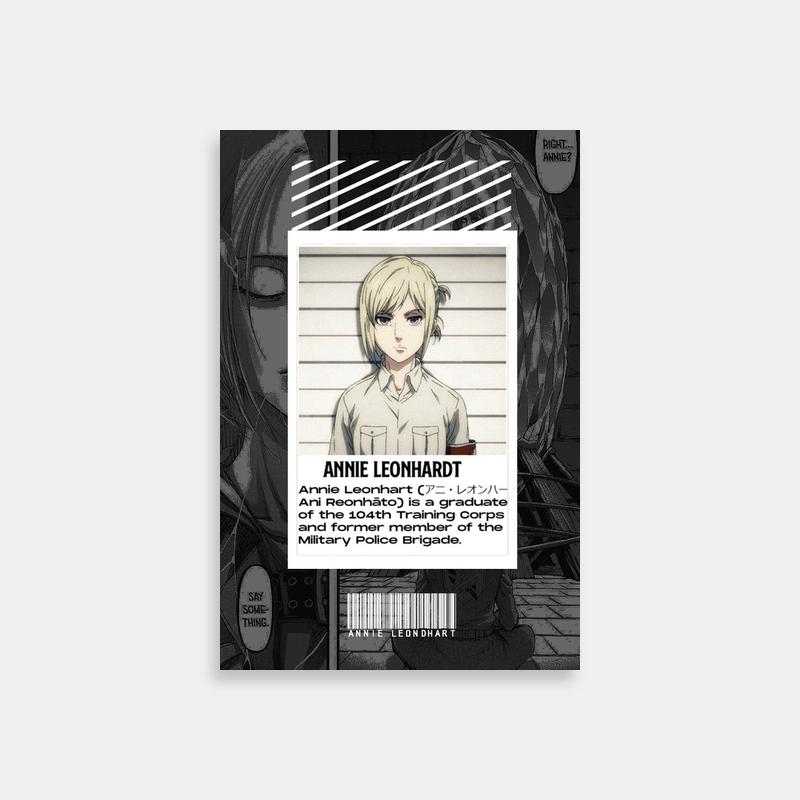 Annie Leonhart in Jail Cell - Attack on Titan Anime Poster