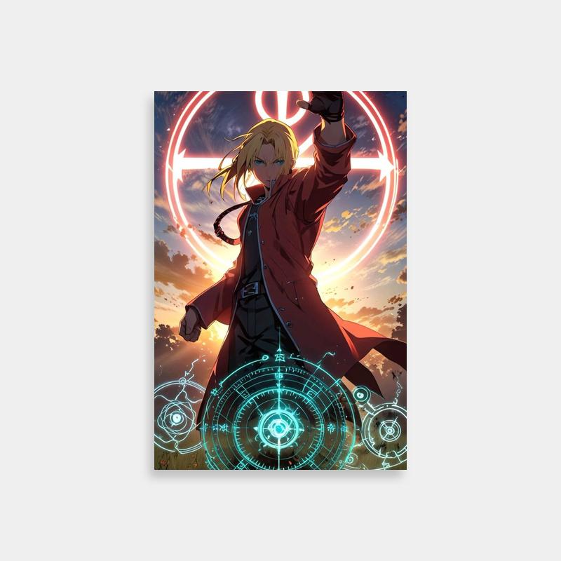Alphonse Elric Sunlit Anime Poster - Fullmetal Alchemist Art