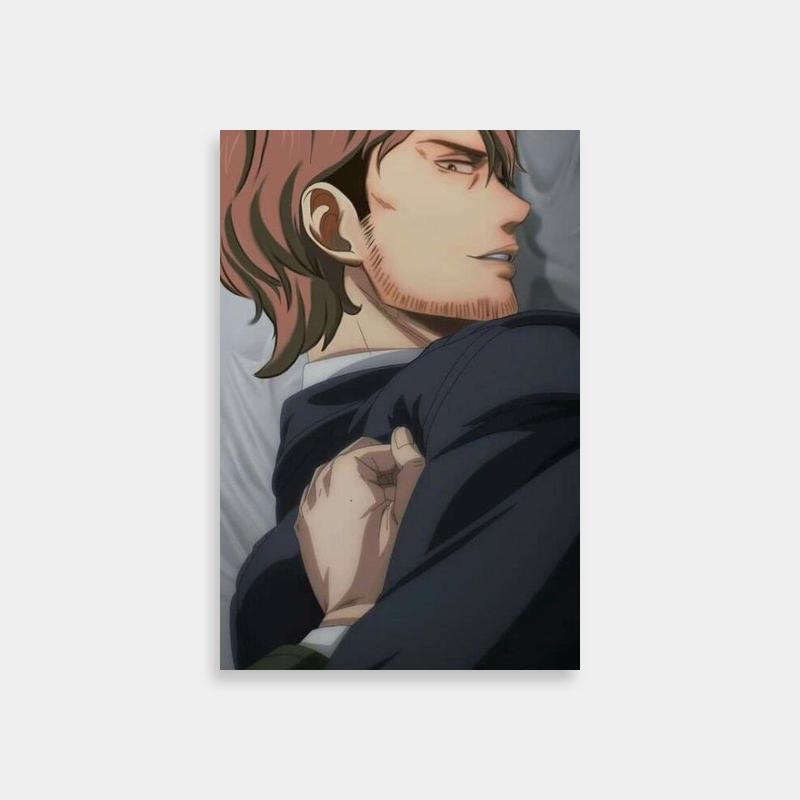 Jean Kirstein Attack on Titan Anime Poster - Red-Haired Character Art