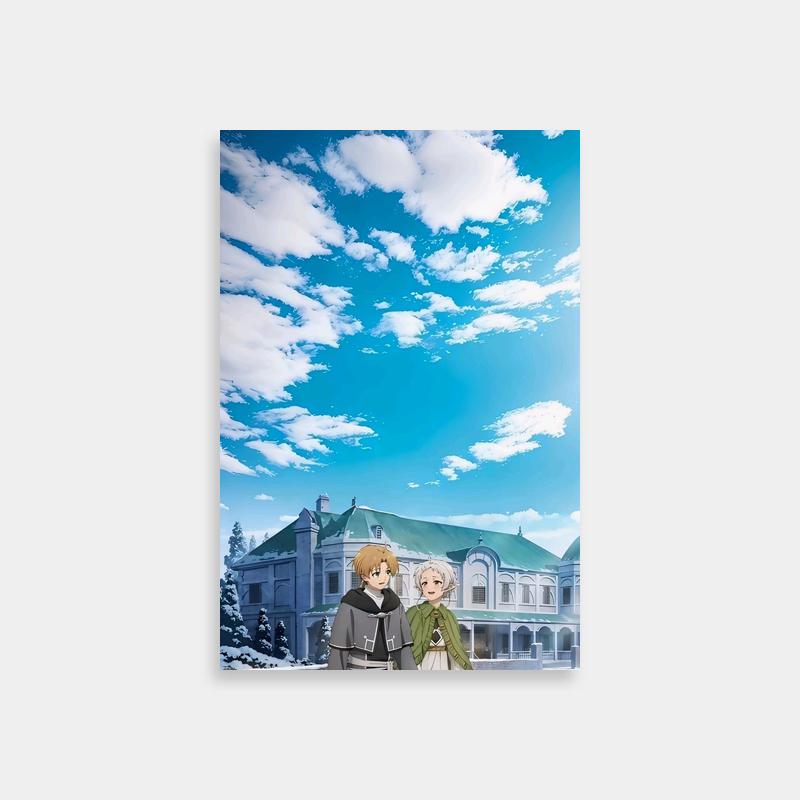 Mushoku Tensei Anime Poster - Rudeus Greyrat Winter Scene Art