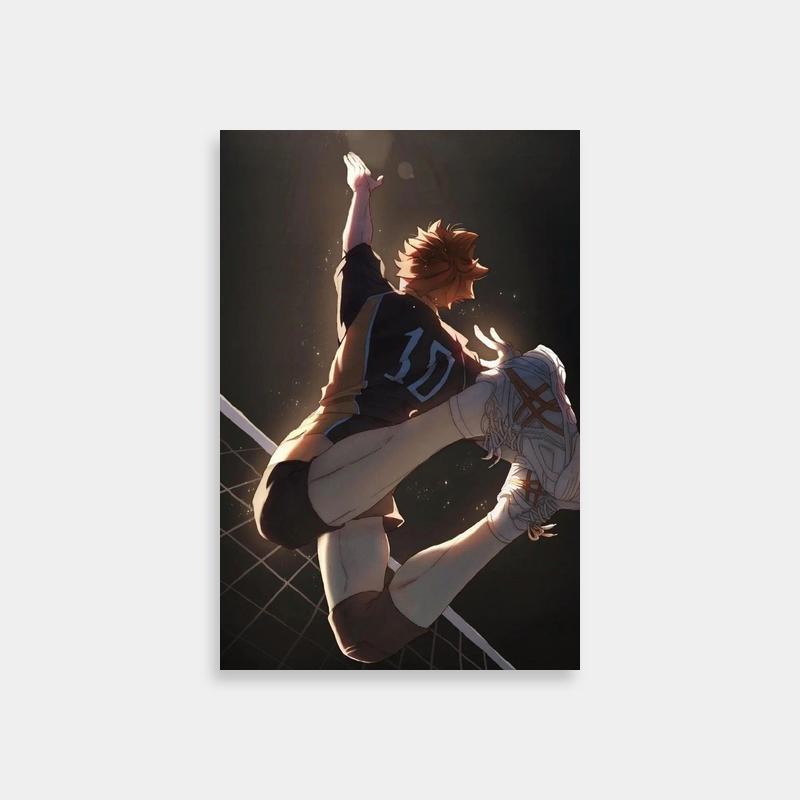 Haikyuu!! Hinata Shoyo Poster - Volleyball Jump Art