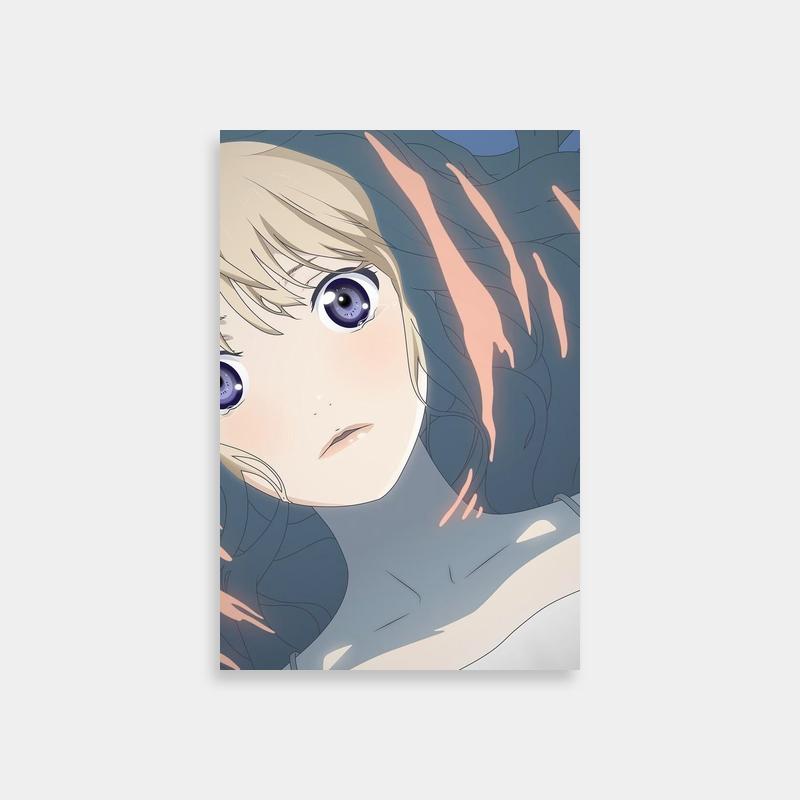 Kaori Miyazono Your Lie in April Anime Poster - Blonde Hair & Blue Eyes