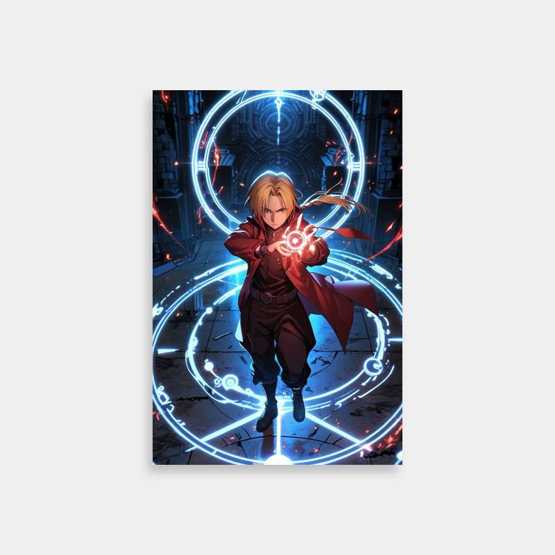 Edward Elric Fullmetal Alchemist Glowing Circle Art