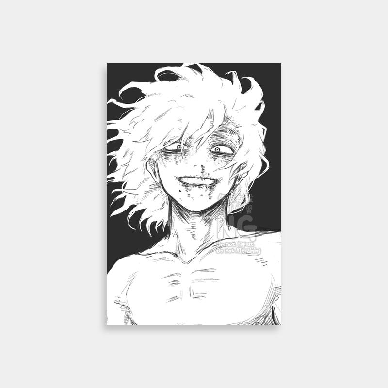 Tomura Shigaraki Black & White Art - My Hero Academia Poster