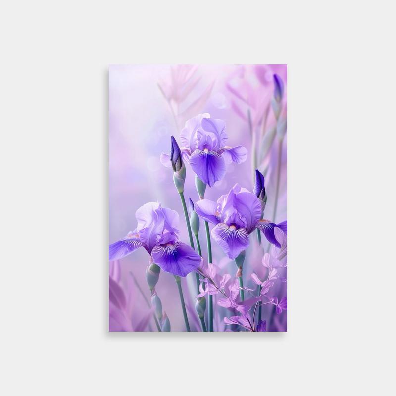 Iris Fire Force Blooming Floral Poster