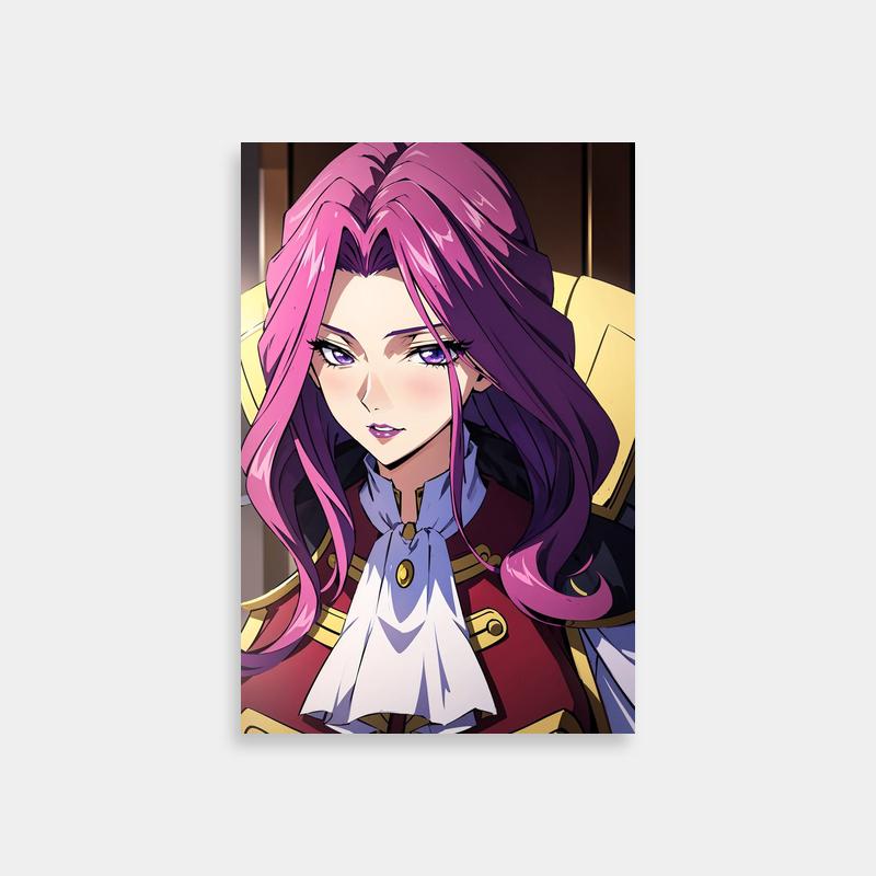 Cornelia li Britannia Anime Poster - Pink Hair & Blue Eyes