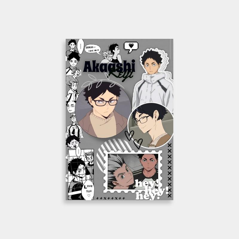 Akaashi Keiji Haikyuu Poster - Glasses & Anime Characters Art