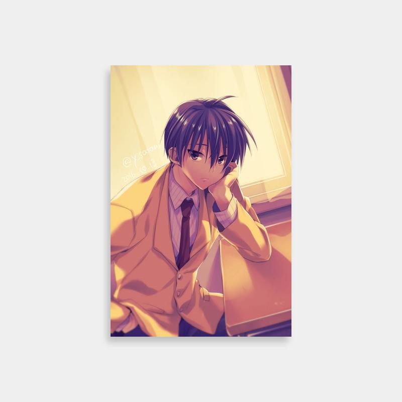 Tomoya Okazaki Clannad Poster - Thoughtful Anime Scene