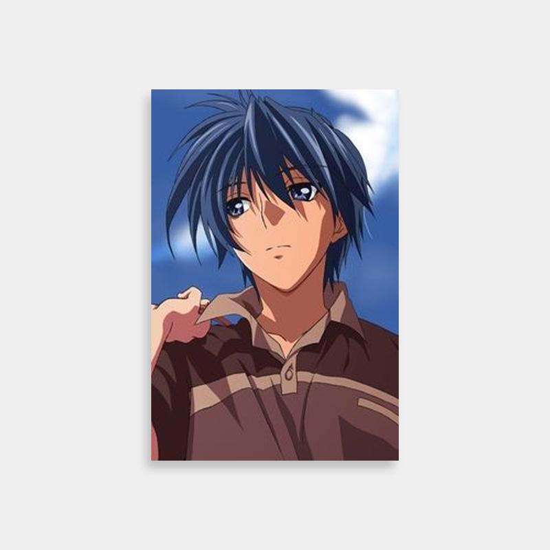 Tomoya Okazaki Clannad Blue-Eyes Sky Poster