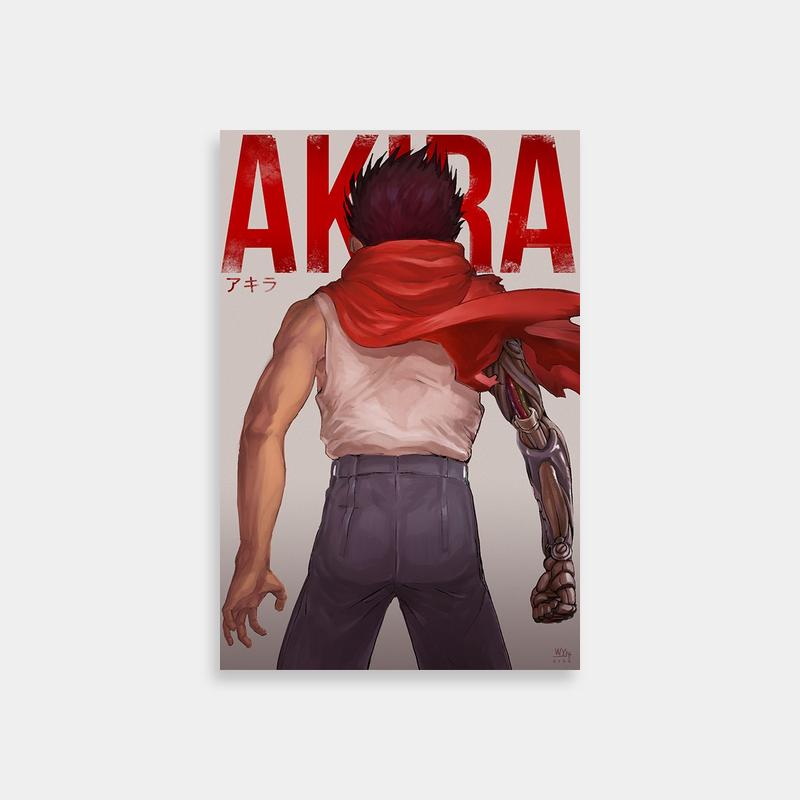 Tetsuo Akira Poster - Mysterious Back-Turned Character Art