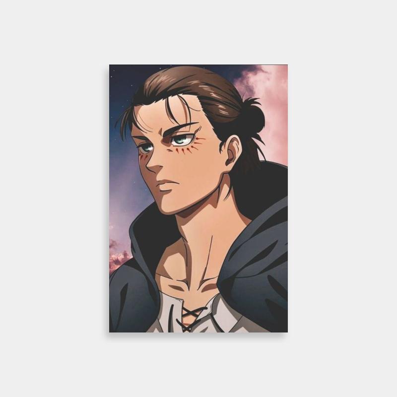 Zeke Yeager Attack on Titan Poster - Blue Eyes Anime Character