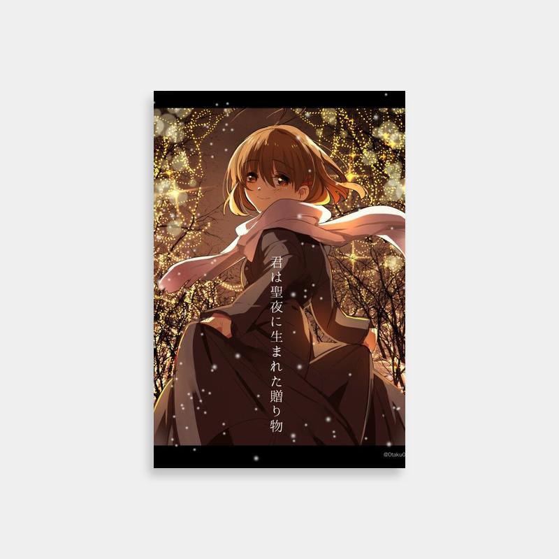 Tomoya Okazaki Clannad Anime Poster - Snowy Forest Scene