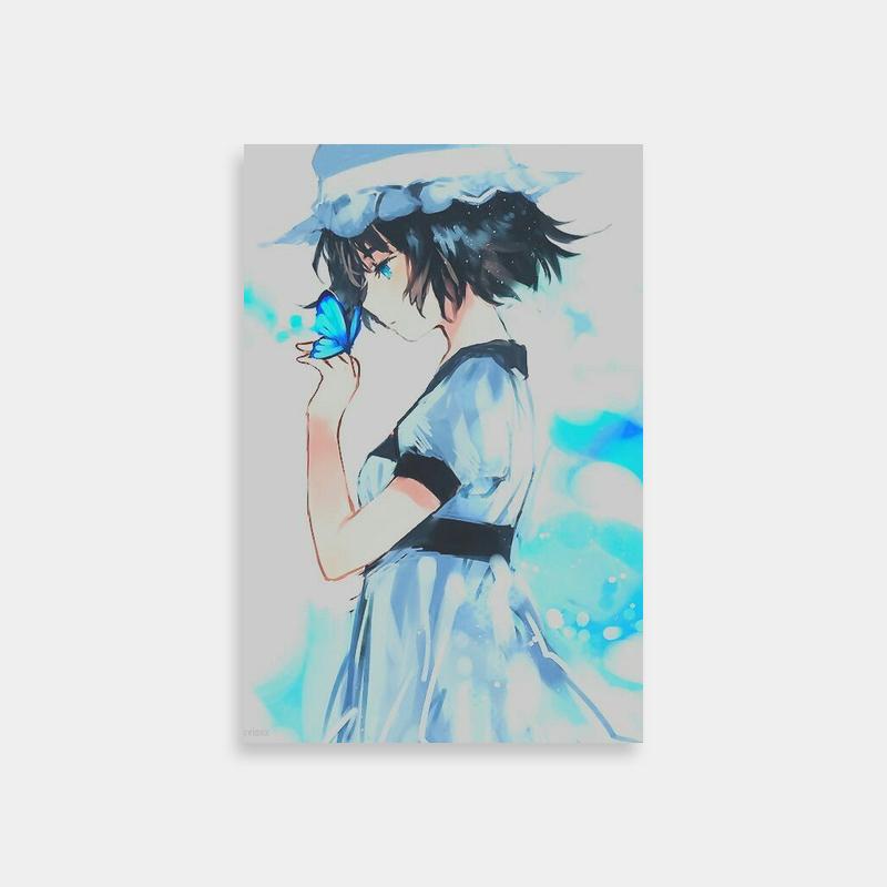 Mayuri Shiina Steins;Gate Blue Butterfly Poster