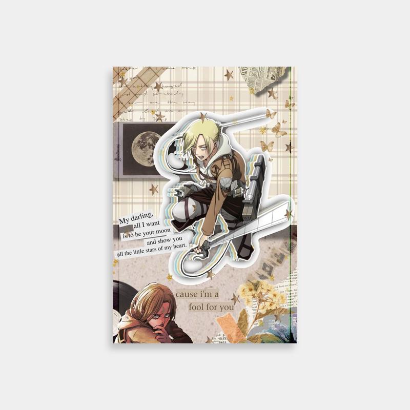 Annie Leonhart Attack on Titan Text Art Poster