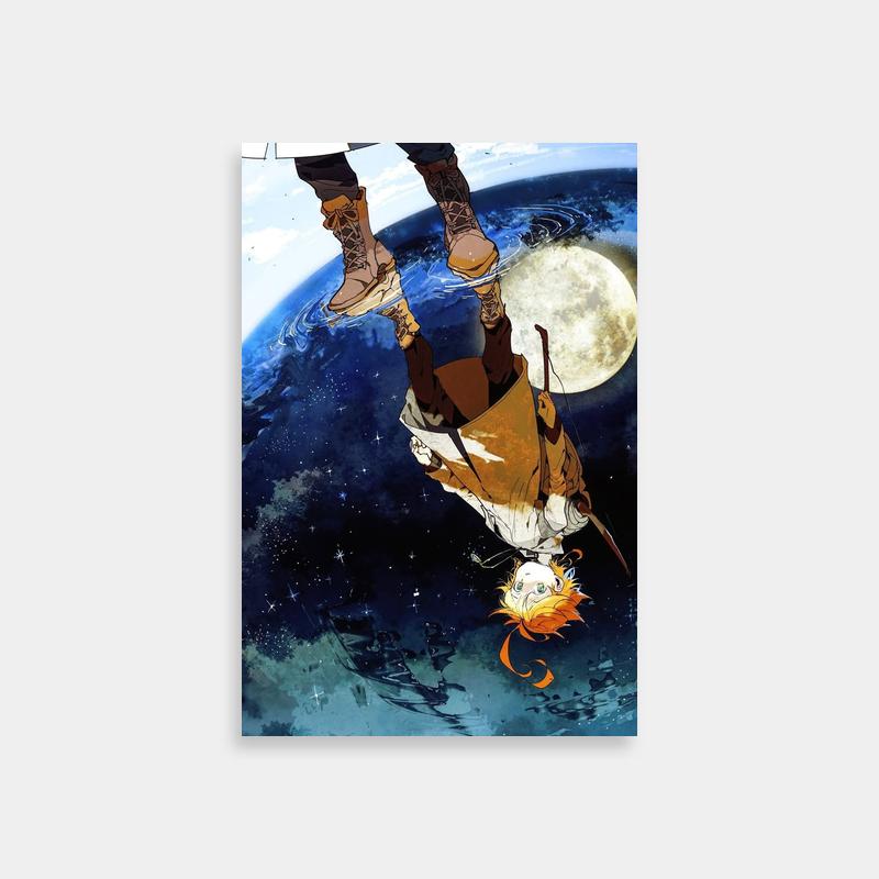 Emma The Promised Neverland Water Scene Poster - Floating Anime Art