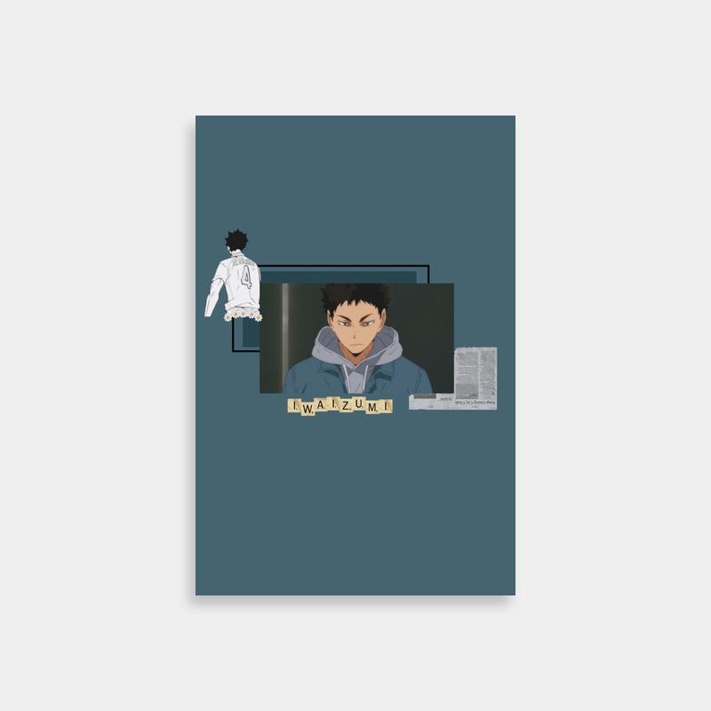 Iwaizumi Hajime Anime Dialogue Poster - Haikyuu Character Art