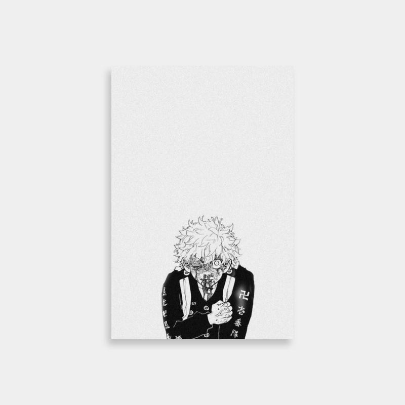 Takemichi Hanagaki Tokyo Revengers Poster - Black and White Chair Art