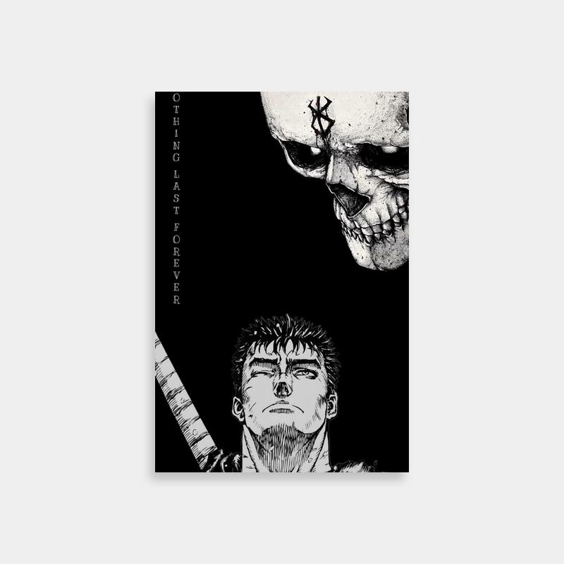 Guts Berserk Poster - Dark Fantasy Wall Art