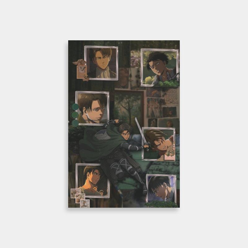 Kenny Ackerman Attack on Titan Poster - Anime Characters with Swords