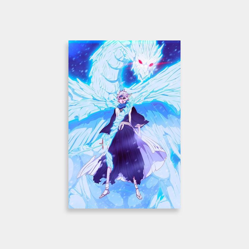 Toshiro Hitsugaya Snow Dragon Poster - Bleach Art Print