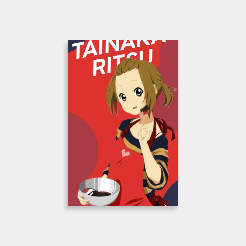 Ritsu Tainaka K-ON! Anime Poster - Food Bowl Fun Art