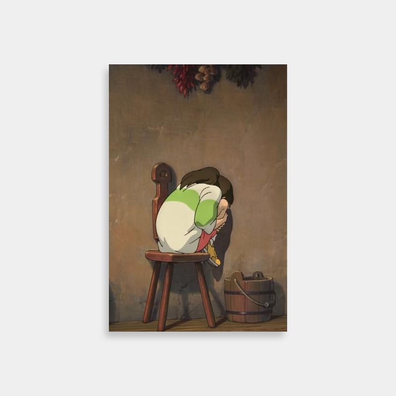 Spirited Away Painting - Person Sitting on a Chair Art Print