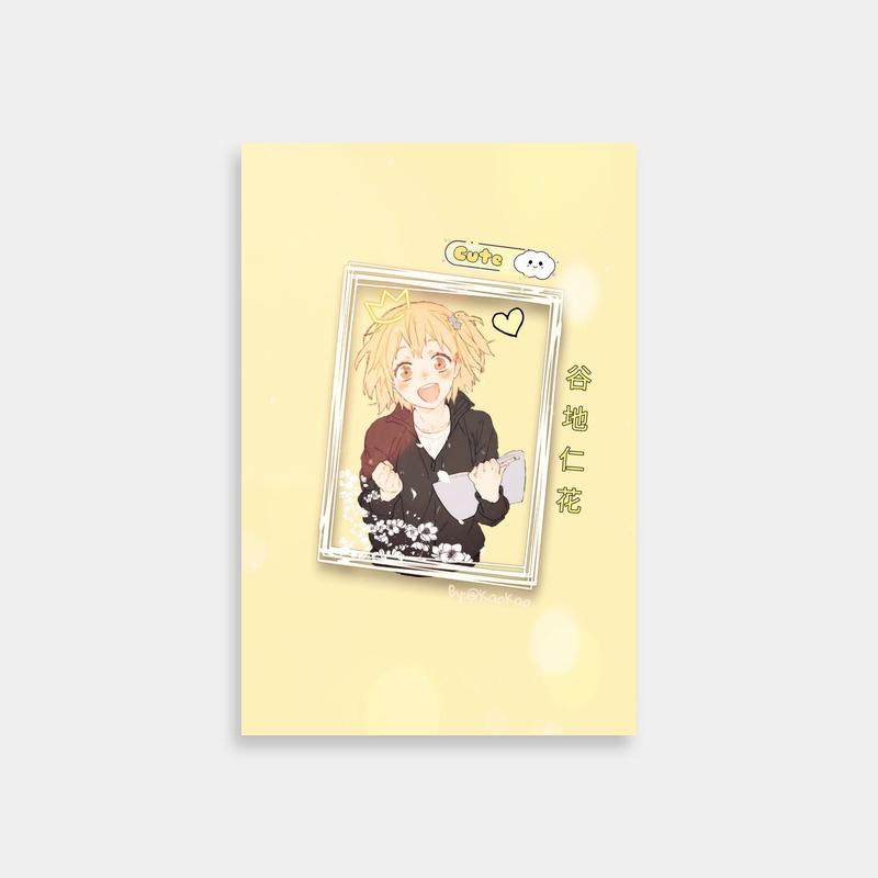 Yachi Hitoka Haikyuu Anime Art - Blonde Hair Black Shirt