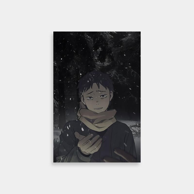 Subaru Natsuki Re:Zero Poster - Standing in Snow Anime Art