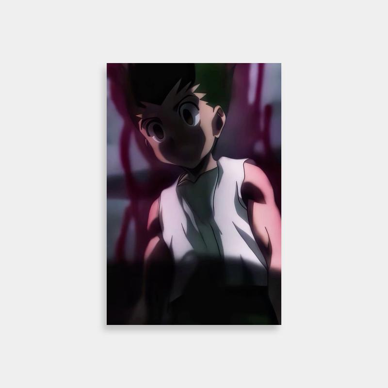 Gon Freecss Hunter x Hunter Anime Wall Art - Black Hair & Green Eyes