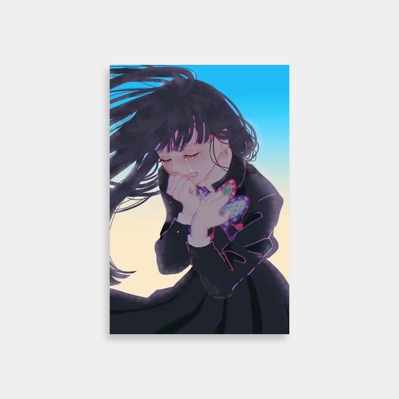 Kanao Tsuyuri Demon Slayer Black Hair Art