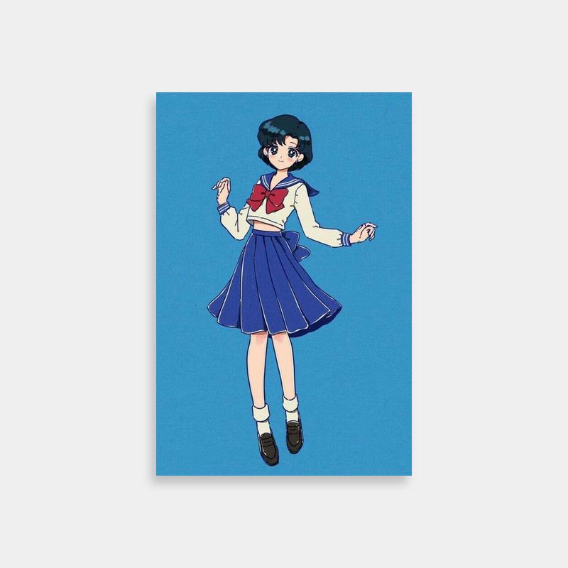 Ami Mizuno in Blue Dress Sailor Moon Poster