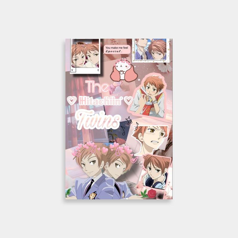 Hikaru Hitachiin Ouran Host Club Flower Anime Poster